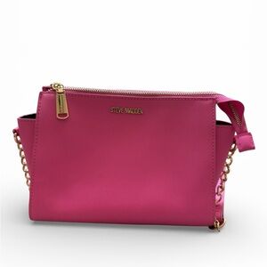 Steve Madden Fuchsia Crossbody Bag with Gold Accents